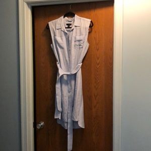 Button down shirt dress.